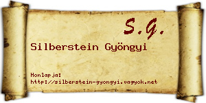 Silberstein Gyöngyi névjegykártya
